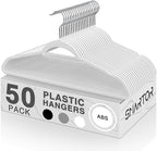 SMARTOR Plastic Hangers 50 Pack by Smartor