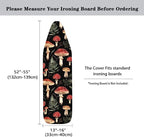 Mushroom Print Ironing Board Cover, Tropical Leaves Printed Iron Board Cover - Image 5