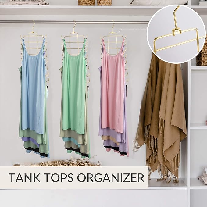 ZEDODIER 2 Pack Tank Top Hanger Space Saving, Bra Hangers - Image 4
