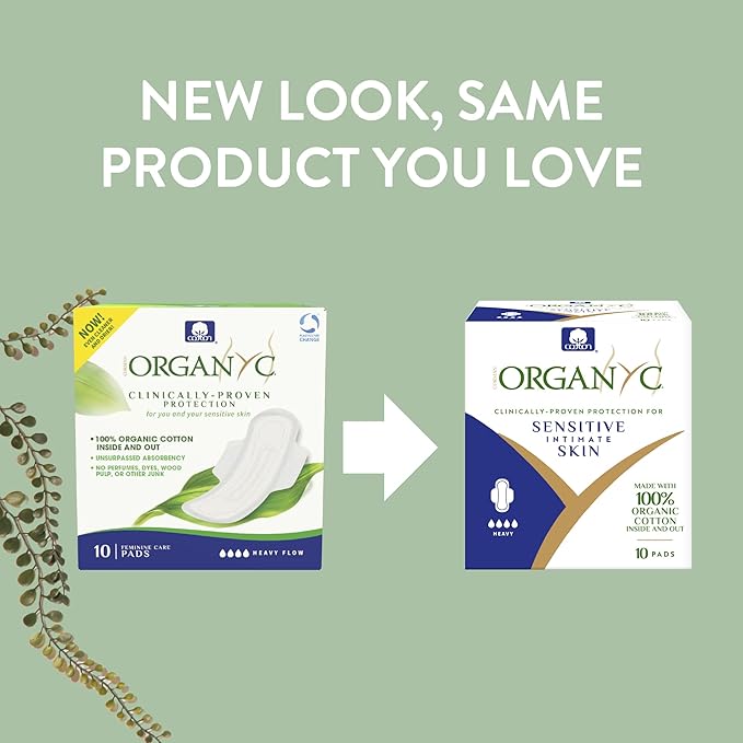 Organyc 100% Certified Organic Cotton Feminine Pads - Image 3