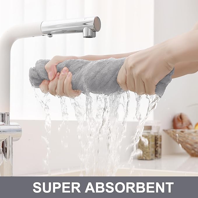 Homaxy Premium Cotton Kitchen Towels 16"x 28", Large Natural Ring Spun 390 GSM - Image 3