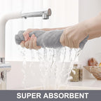 Homaxy Premium Cotton Kitchen Towels 16"x 28", Large Natural Ring Spun 390 GSM - Image 3