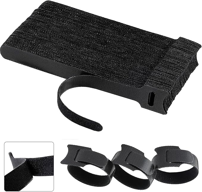 60 PCS 6 Inches Reusable Cable Ties, Adjustable Cord Straps, Cable Organizer by CaliforniaJOS