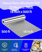 Aluminum Foil Wrap Roll 18 in x 500 Feet Long Industrial Size and Strength | - Image 3