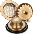 Mudder 3 Pcs Kitchen Sink Drain Strainer and Stopper Stainless Steel Garbage by Mudder