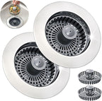 Kitchen Sink Stopper, 3 in 1 Pop Up Kitchen Sink Drain Strainer, by Unknown