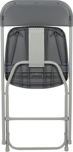 Flash Furniture Hercules Series Plastic Folding Chair - Grey - 6 Pack 650LB Weight Capacity Comfortable Event Chair-Lightweight Folding Chair - Image 11