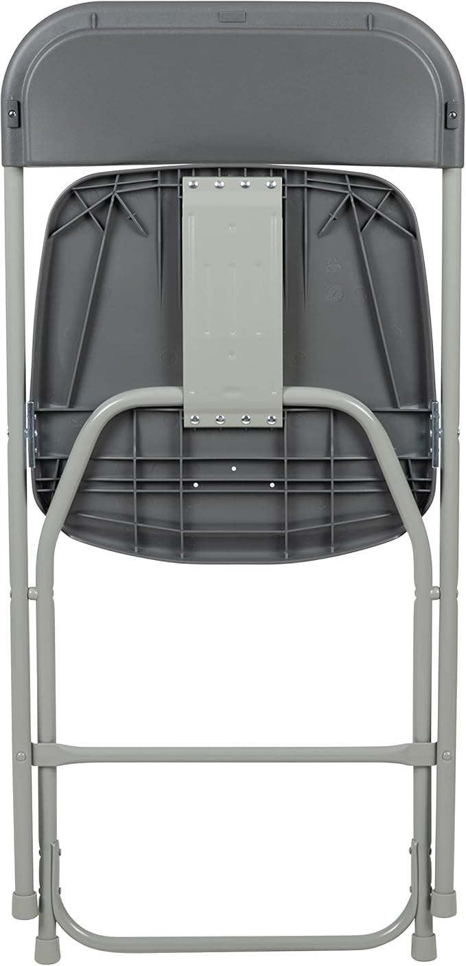 Flash Furniture Hercules Series Plastic Folding Chair - Grey - 6 Pack 650LB Weight Capacity Comfortable Event Chair-Lightweight Folding Chair - Image 11