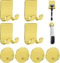 Razor Holder for Shower + Adhesive Wall Hooks, Premium 304 Stainless Steel by Home