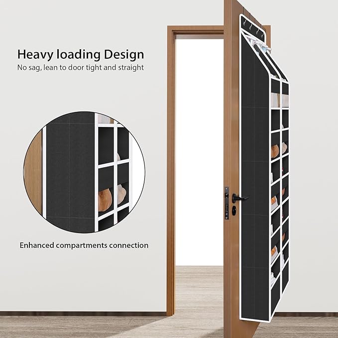 Univivi 6-Shelf Over Door Hanging Organizer Fabric Door Storage - Image 2