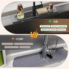Faucet Mat for Kitchen Sink, Diatomite Quick Drying Tray, 20 Inch Kitchen Sink - Image 6