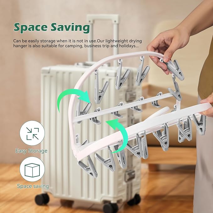 Premium Foldable Clothes Drying Hanger - Image 7