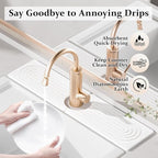 Faucet Mat for Kitchen Sink, 15.7" Quick Absorbent Diatomite Fast Drying Stone - Image 3