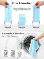 Microfiber Cleaning Cloths Roll, 225 Pack Tear Away Microfiber Towels Roll - Image 7