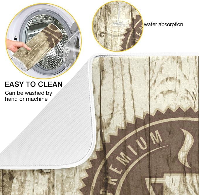 Super Absorbent Dish Drying Mat, Microfiber Fast-Drying Dish Mat, Kitchen Dish - Image 2