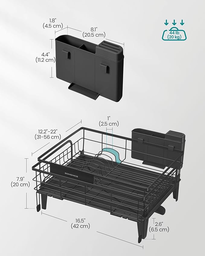 SONGMICS Dish Drying Rack, Kitchen Dish Rack - Image 6