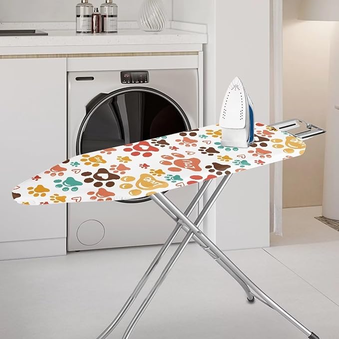 ZDCUSTOM Multicolor Dog Paw Print Ironing Board Cover 15x54 Replacement Iron - Image 2