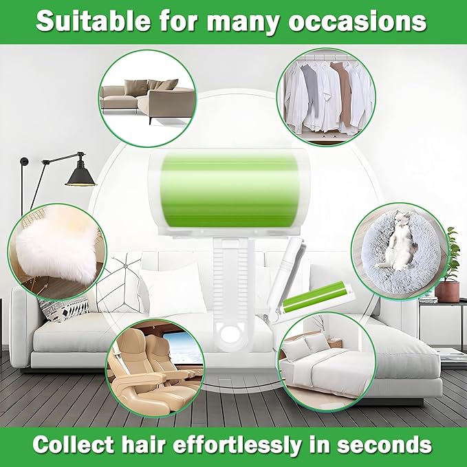 Reusable Washable Lint Roller 5 Pack, Sticky Travel Lint Roller, Portable - Image 5