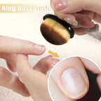 4Packs Nail Dust Cleaning Brush Ring, Soft Brushes - Image 5