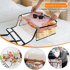 4 Pack Clear Clothes Storage Bags, Vinyl Blanket Storage Containers - Image 6