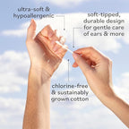 Sky Organics - Organic Cotton Swabs, 1000 ct. - Ultra Soft Tips - Strong & - Image 4