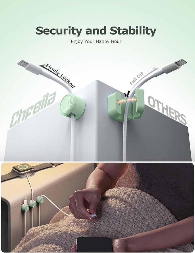 9 Pack Magnetic Cable Clips - Image 3