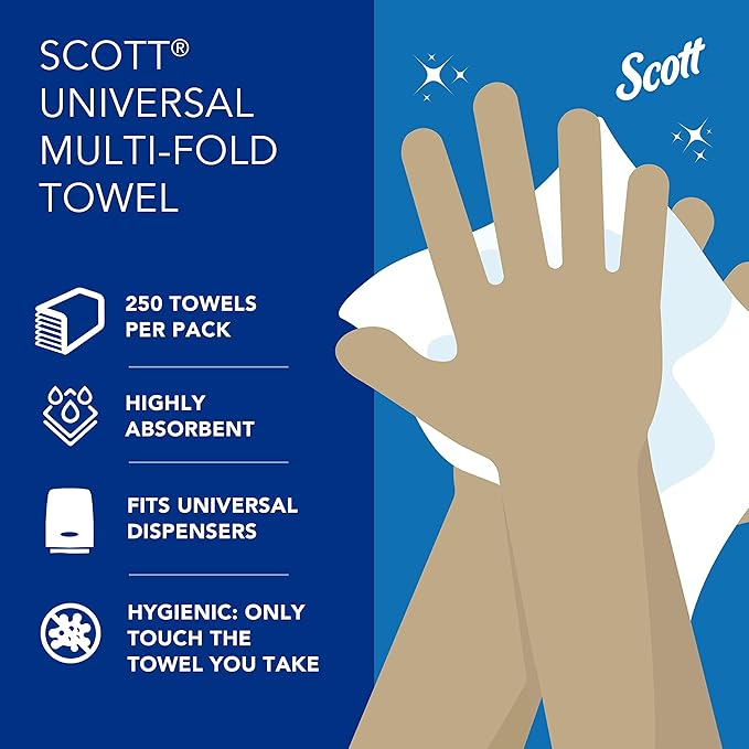 Scott Professional Universal Multifold Narrow Width Paper Towels, Absorbency - Image 5