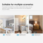 2 Pcs Self Adhesive Door Stoppers, Stainless Steel Floor Door Stop Wall - Image 5