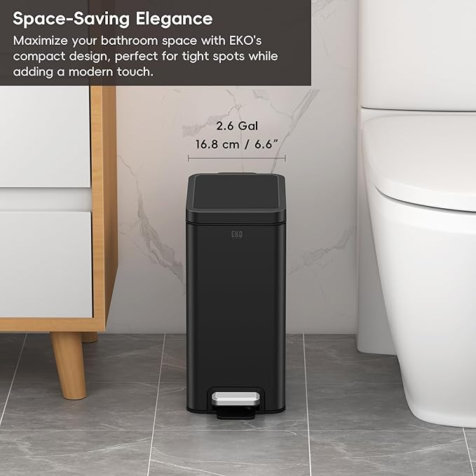 EKO Small Bathroom Trash Can - Image 3