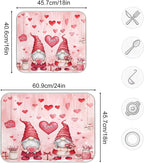 Valentine’s Day Gnomes Dish Drying Mat - Image 3