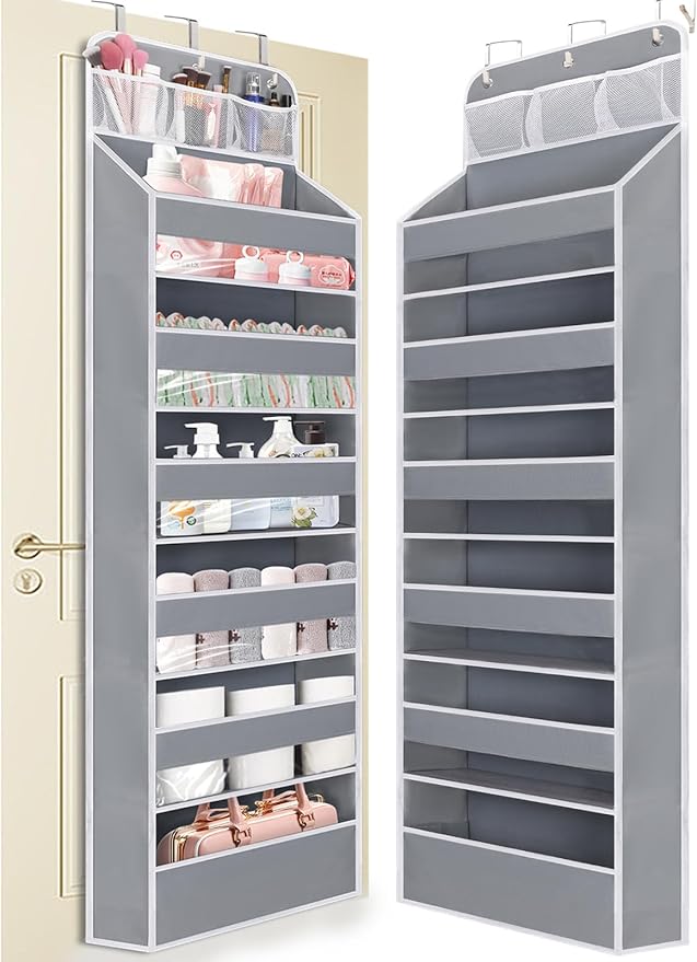 Over the Door Organizer 7 Tiers - 55lb Heavy Duty Door Hanging Organizer by Wakaye