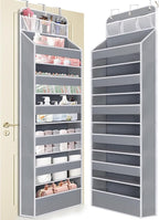 Over the Door Organizer 7 Tiers - 55lb Heavy Duty Door Hanging Organizer by Wakaye