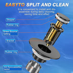 Sink Stopper Hair Catcher, Pop-up Sink Drain Strainer - Image 3