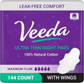 Veeda Natural Cotton Night Pads by Veeda