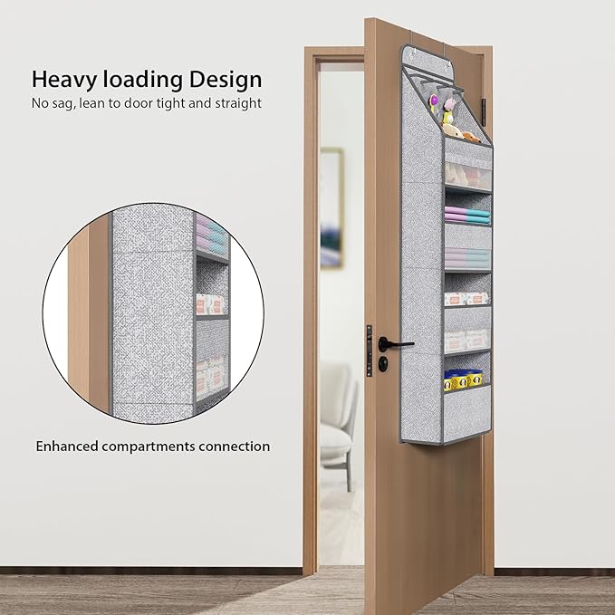 Univivi 5-Shelf Door Storage Over Door Hanging Organizer - Image 2