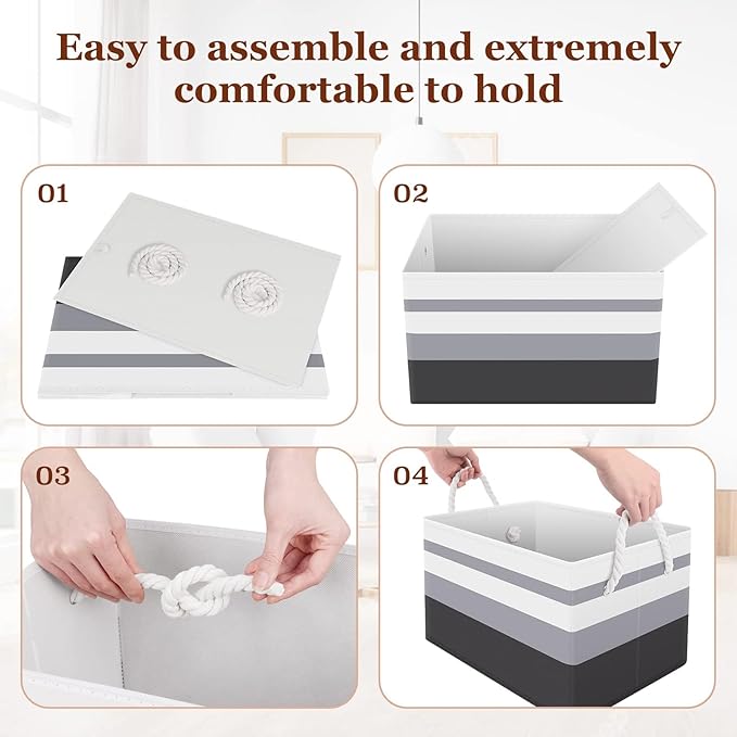 Fab totes Storage Bins, Foldable Storage Baskets - Image 5