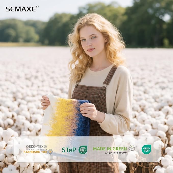 SEMAXE Hand Towels for Bathroom, 100% Cotton Towels - Image 4