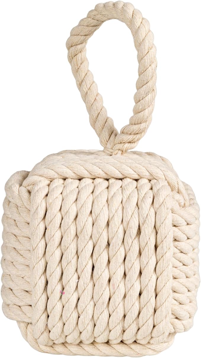 Creative Co-Op Nautical Rope Knot Decorative Cotton Door Stop - Image 5