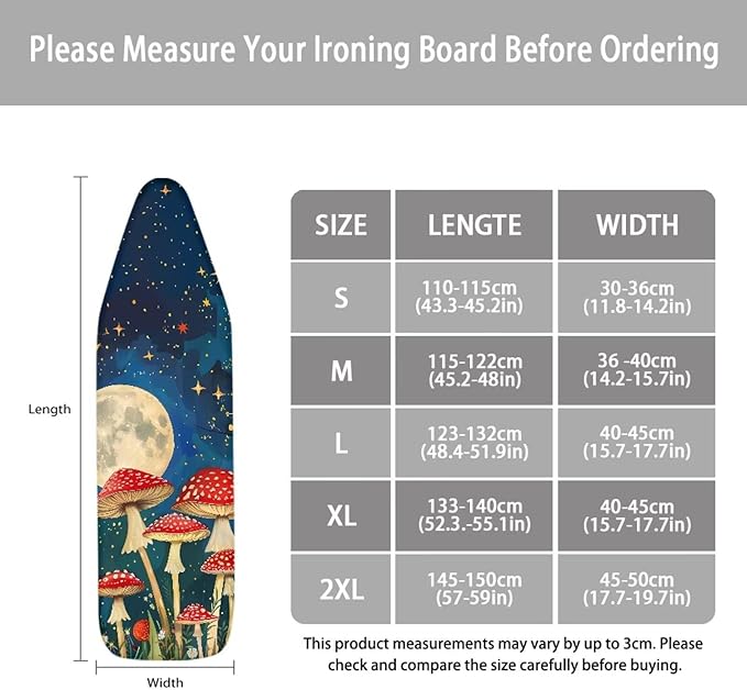 Ironing Mat, Mushroom Ironing Board Cover, Ironing Board Cover, Table Top - Image 5