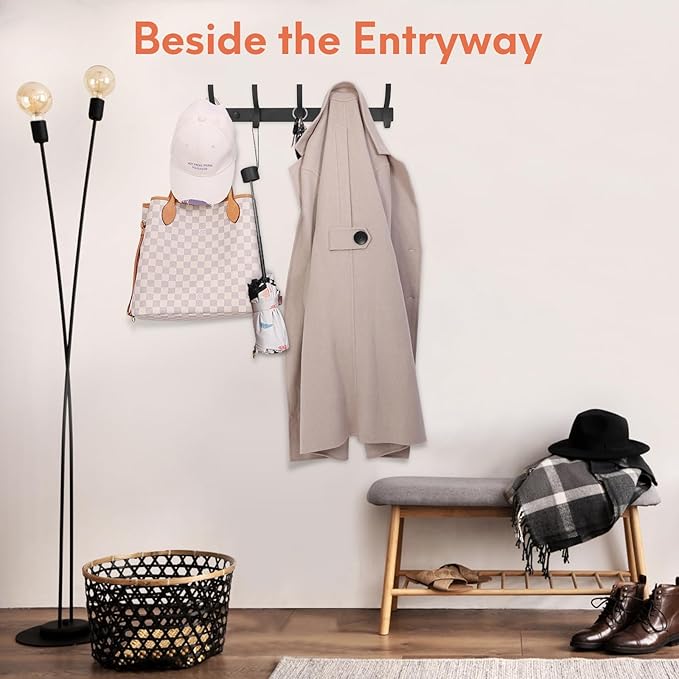 Coat Rack Wall Mount, Coat Hook Wall Mount, Wall Hooks - Image 6