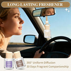 Car Air Freshener 6 Pack, Vanilla Cream, Mahogany & Lavender 3 Natural Scent - Image 5