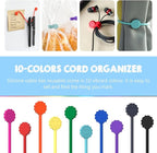 Rich&Ray Silicone Magnetic Cable Ties, Reusable Phone Cord Organizer, Magnetic - Image 4