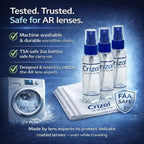 Lens Cleaning Kit – 3 Cloths +3 Solutions – Designed & Tested - Image 4