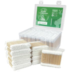 1000 Precision Tip Bamboo Cotton Swabs, Biodegradable & Organic Double Pointed by Garrelett