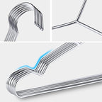 TIMMY Clothes Hangers 50 Pack Heavy Duty Stainless Steel Metal Hangers-16.5 - Image 6