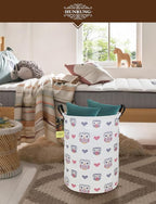 HUNRUNG Laundry Hamper, Large Canvas Fabric Lightweight Storage Basket Toy - Image 7