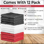 100% Cotton Washcloth Set – Soft, Absorbent Face Towels - Image 2