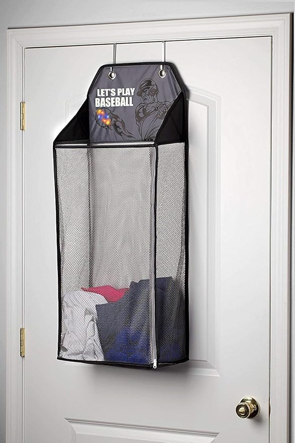 Store & Score Over The Door Hanging Kids Fun LED Baseball Light-Up Collapsible - Image 2