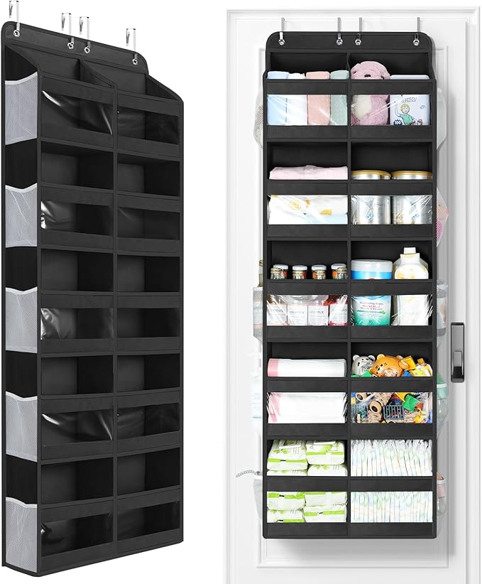 Yecaye 5-Tier Over The Door Organizer Dual-Column, 80lbs Load Over The Door by Yecaye