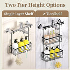 DELLAN 2-Tier Shower Hanging Caddy, Shower Rack - Image 6